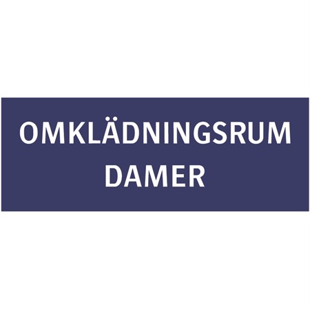 Skylt för väggmontage, 270x100mm
