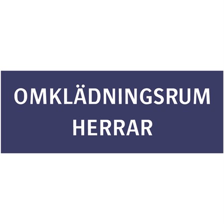Skylt för väggmontage, 270x100mm