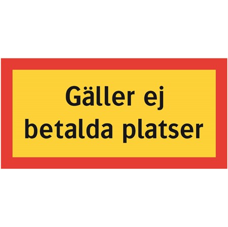 Tilläggstavla för stolpmontage, 500x250mm