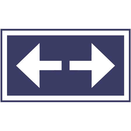 Tilläggstavla för väggmontage, 400x225mm