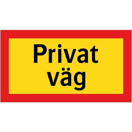 Tilläggstavla för stolpmontage 400x225mm