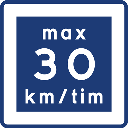 Trafikmärke för stolpmontage 600x600mm