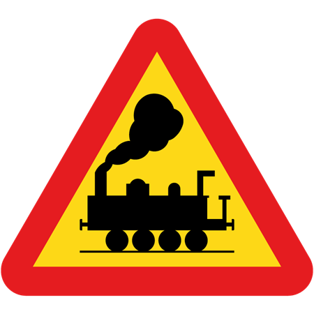 Trafikmärke för stolpmontage 900mm