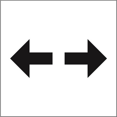 MINI Trafikmärke för stolpmontage, 200x200mm