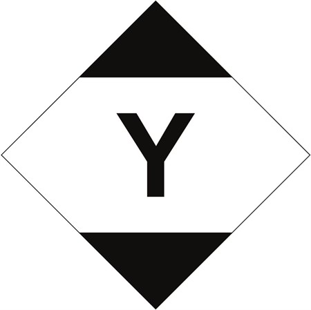 Varningsetikett (självhäftande), 100x100mm