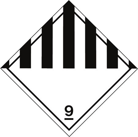 Varningsetikett (självhäftande), 100x100mm