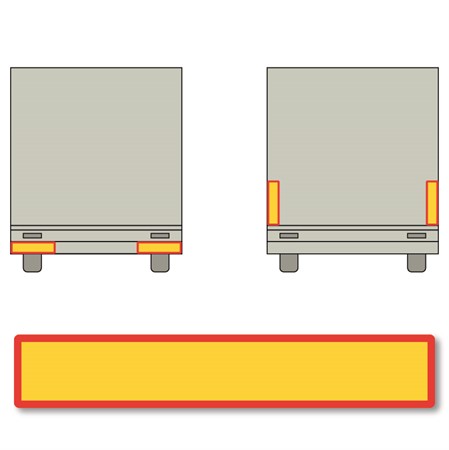 Transportskylt (reflex), 1132x197mm