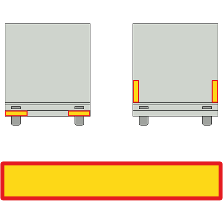 Transportskylt i reflexutförande 1132x197mm