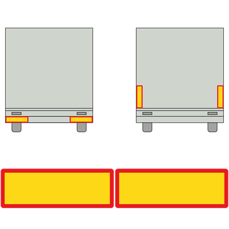 Transportskylt i reflexutförande 566x197mm