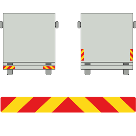 Transportskylt i reflexutförande 1132x132mm