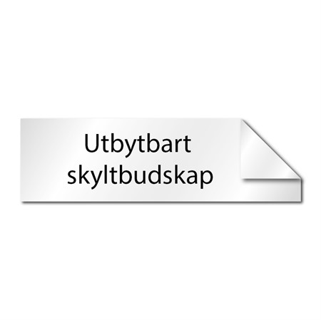 Skyltbudskap till artnr 6609, 550x148mm