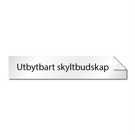 Skyltbudskap till artnr 6621, 275x53mm