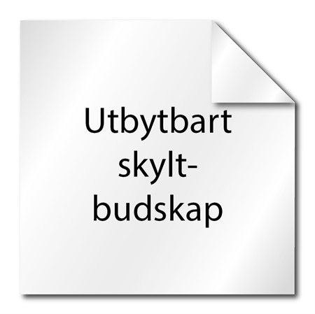 Skyltbudskap till artnr 7888, 150x150mm