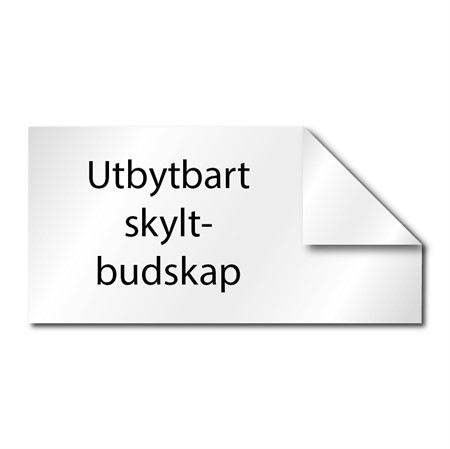 Skyltbudskap till artnr 7889, 300x150mm