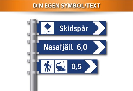 Vägvisare (dubbelsidig)