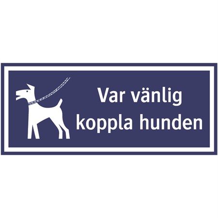 Informationsskylt för väggmontage 330x140mm
