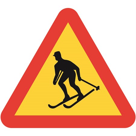 Trafikmärke för stolpmontage 900mm