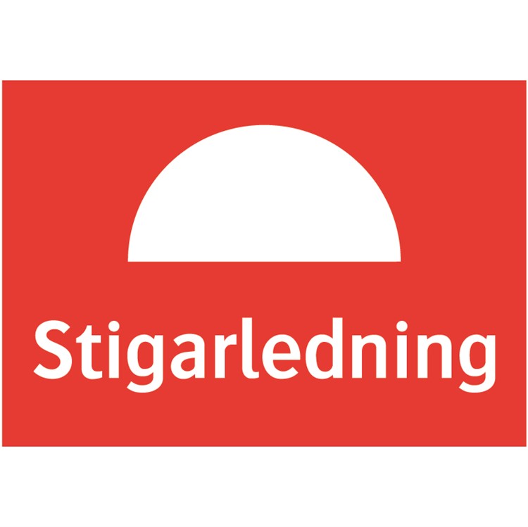 Brandskylt: Stigarledning
