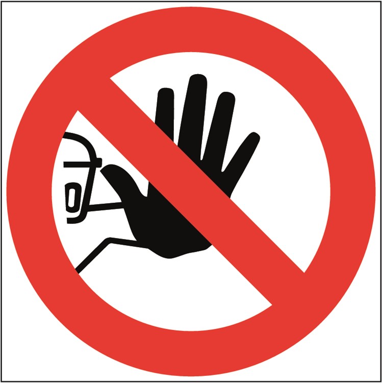 Förbudsskylt: Obehöriga äger ej tillträde