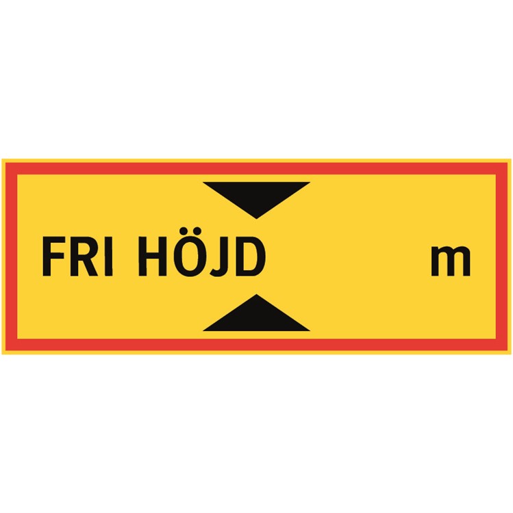 Skylt: Fri höjd