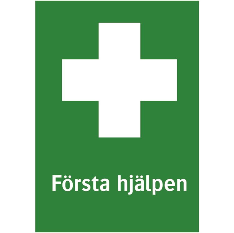 Nödskylt: Första hjälpen