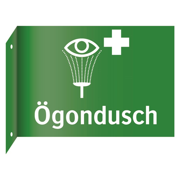 Nödskylt: Ögondusch
