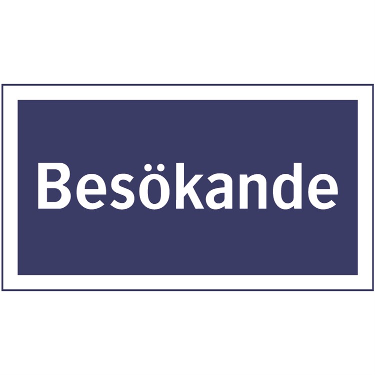 Parkeringsskylt: Besökande