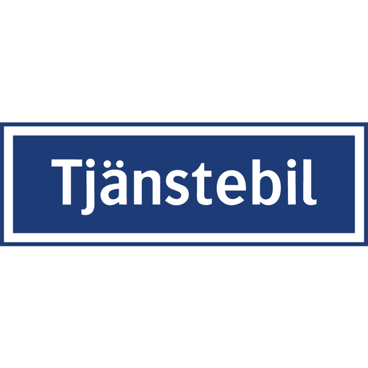 parkeringsdekal tjänstebil