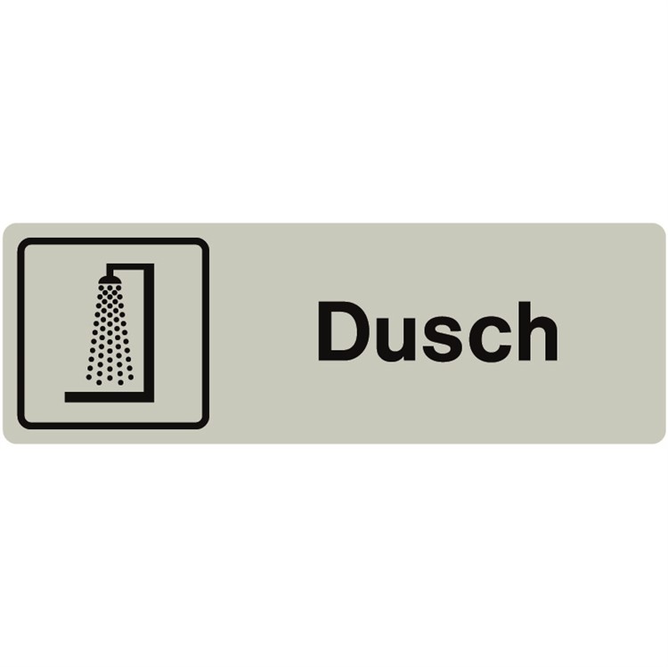 Naturanodiserad skylt: Dusch