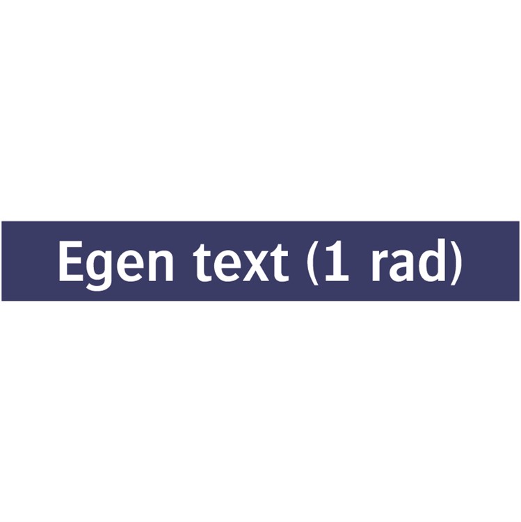 Informationsskylt: Specialtext