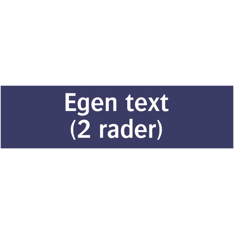 Informationsskylt: Specialtext