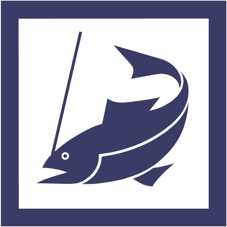 Skylt: Fiske