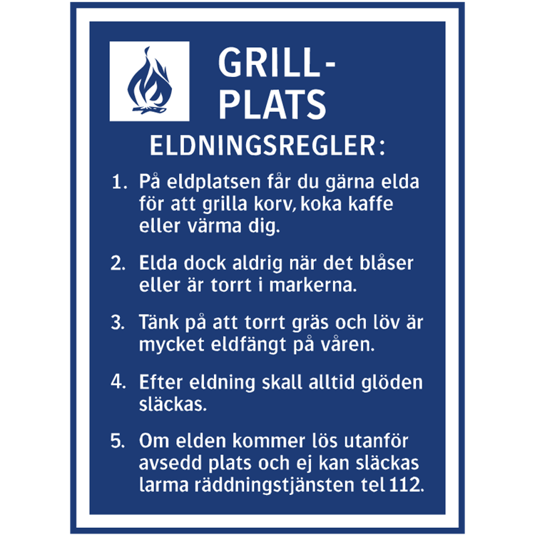 informationsskylt grillplats