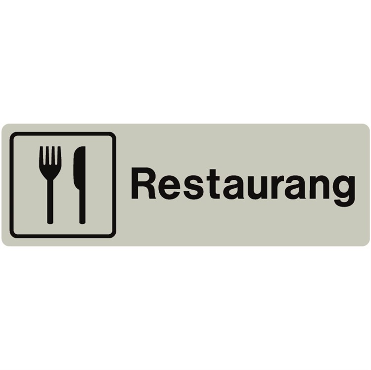 Naturanodiserad skylt: Restaurang