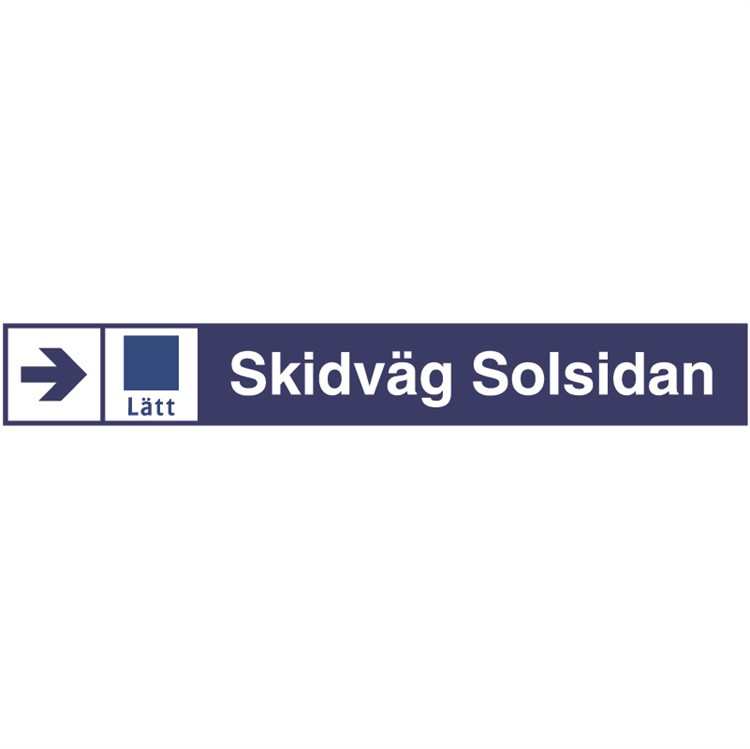 Skylt: Nedfartsmarkering