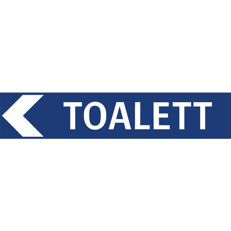 vägvisningsskylt toalett (vänsterpil)